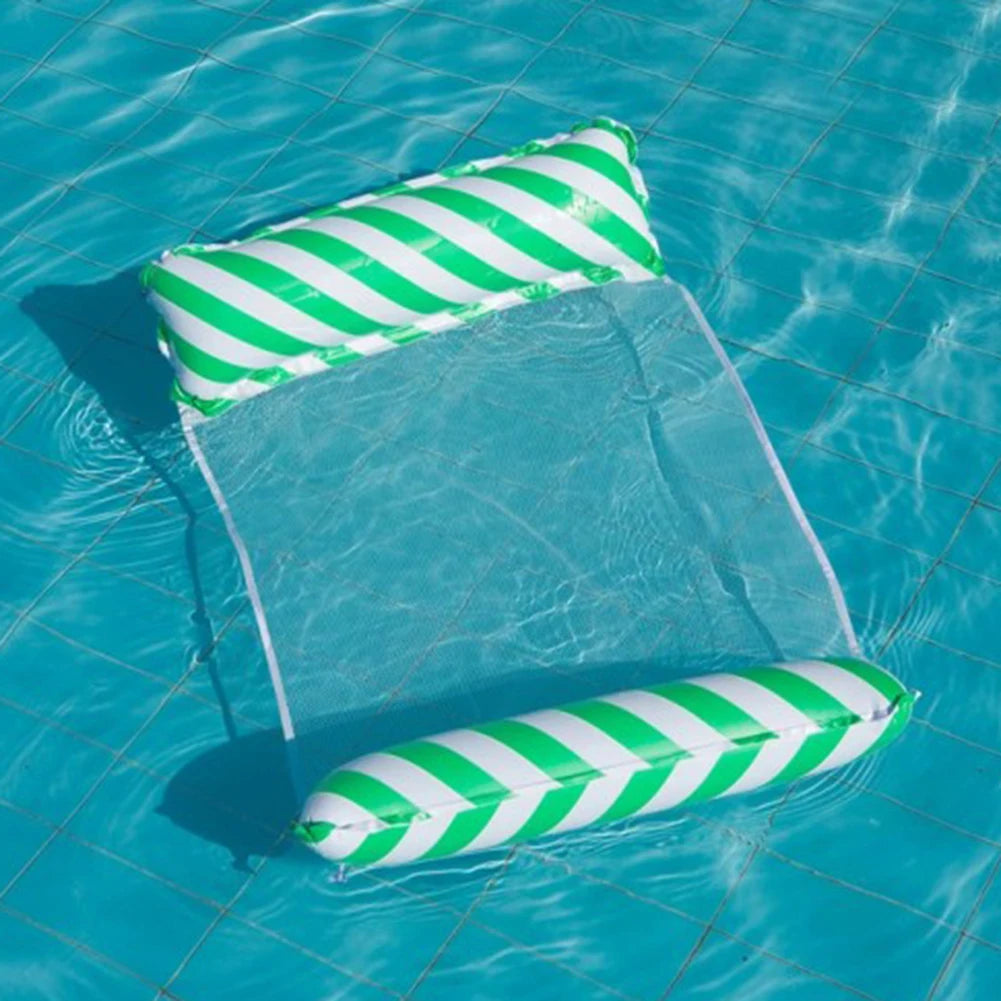 Floatly Floating Hammock Lounger, Foldable Inflatable Pool Float