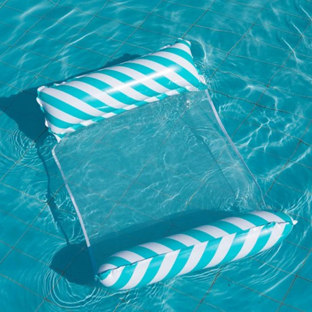 Floatly Floating Hammock Lounger, Foldable Inflatable Pool Float